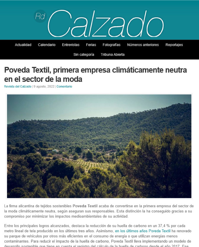 revista calzado poveda textil